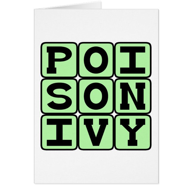 Poison Ivy, Italien Hälsningskort (Framsidan)