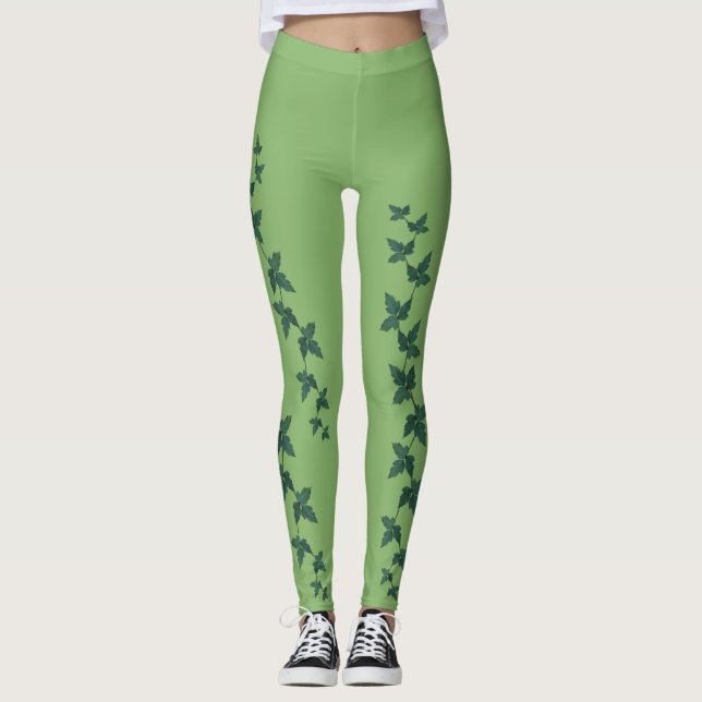 Poison Ivy Löv | Grönbok om kalk Leggings (Framsida)