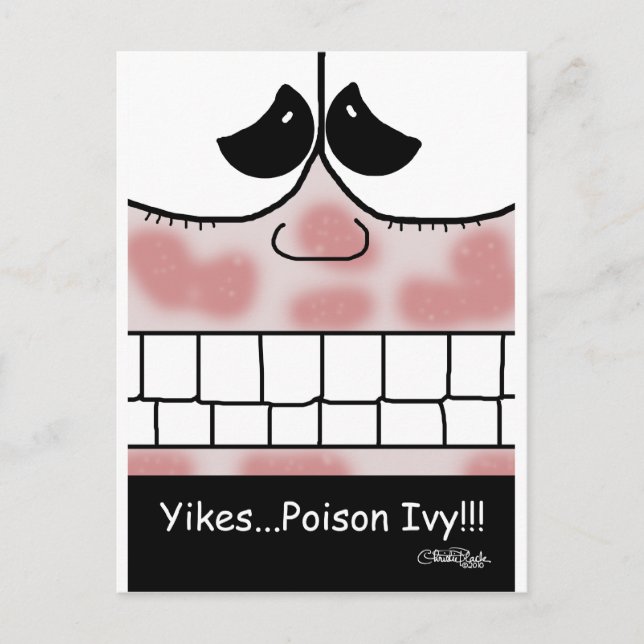 Poison Ivy Rash Vykort (Framsida)