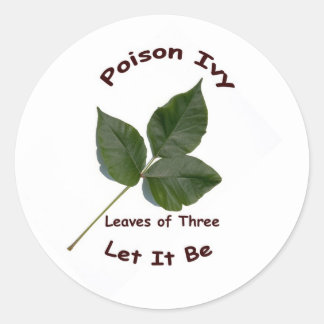Poison Ivy Runt Klistermärke