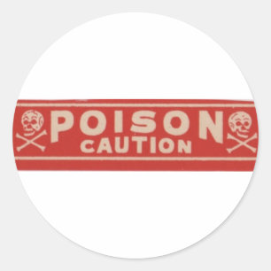 Poison Runt Klistermärke