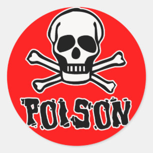 Poison Runt Klistermärke