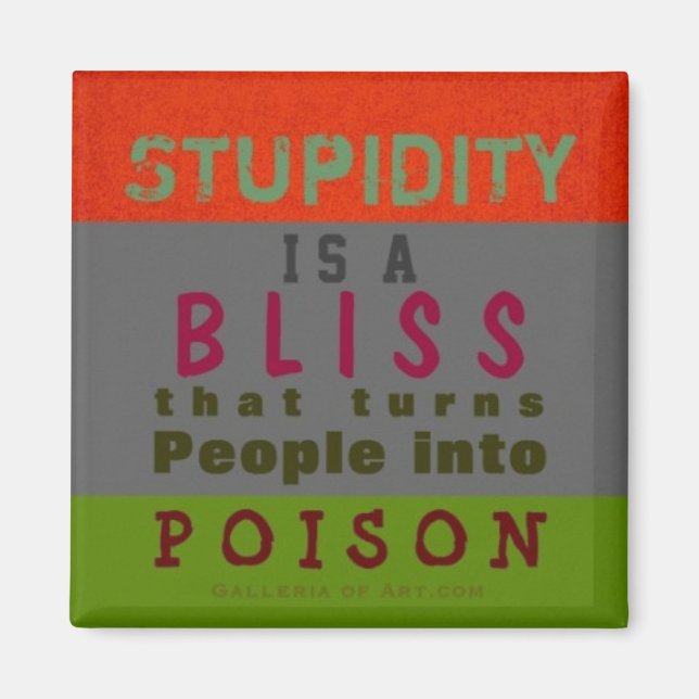 POISON STUPIDITY ~ Magnet Truism (Framsidan)