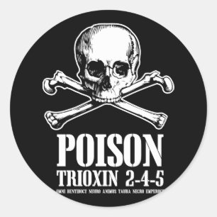 Poison Zombie Trioxin 3-4-5 Dawn of the Dead Runt Klistermärke