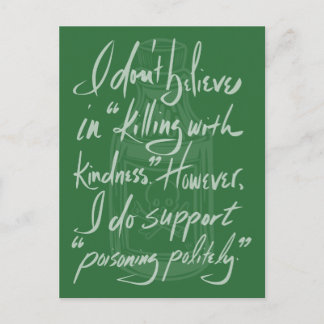 Poisoning Politely Vykort