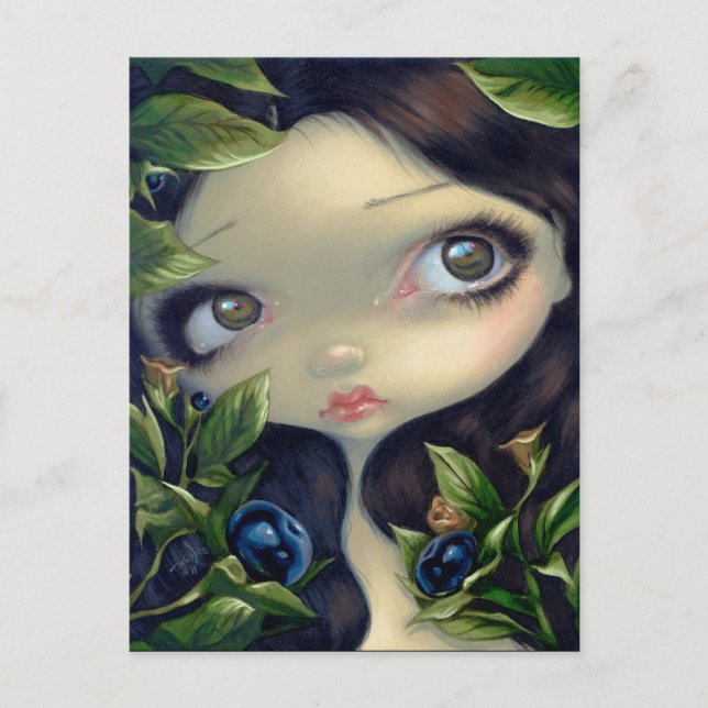 "Poisonous Beauties I: Belladonna" vykort (Framsida)