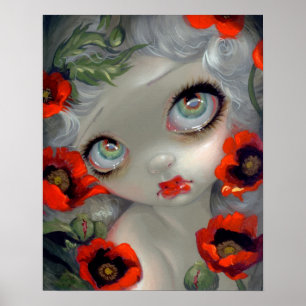 Poisonous Beauties III: Opium Poppy ART PRINT Poster