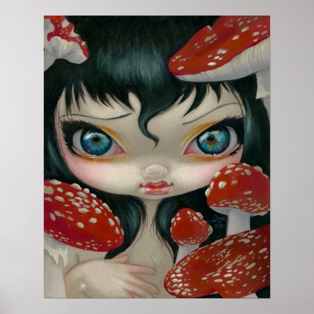 Poisonous Beauties VI: Fly Agaric Mushroom PRINT Poster (Framsidan)