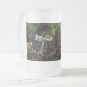 Poisonous Beauty Frosted Glass Beer Mugg
