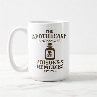 Poisons & Remedies Coffee Mug – Apothecary-Style Kaffemugg