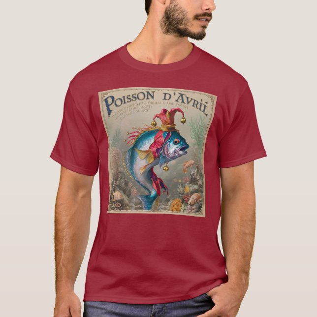 Poisson d'Avril eller April Fool T Shirt (Framsida)