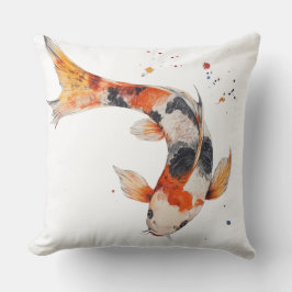 🐟 Poisson Koi en Aquarelle : Harmonie en Mouvemen Kudde