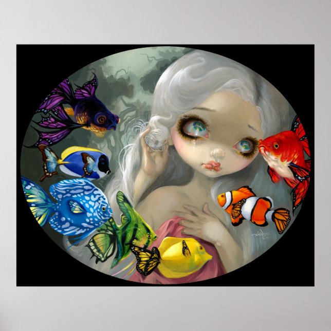 Poissons Volants: Arc-en-Ciel ART PRINT rococo pop Poster (Framsidan)