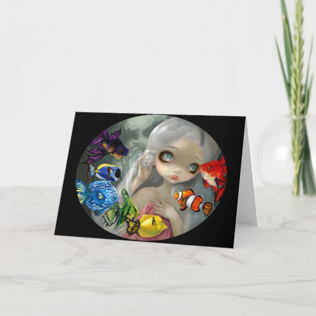 "Poissons Volants: " kort för hälsning (Framsida)
