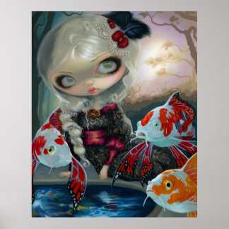 Poissons Volants Le Bassin des Carpes ART PRINT Poster