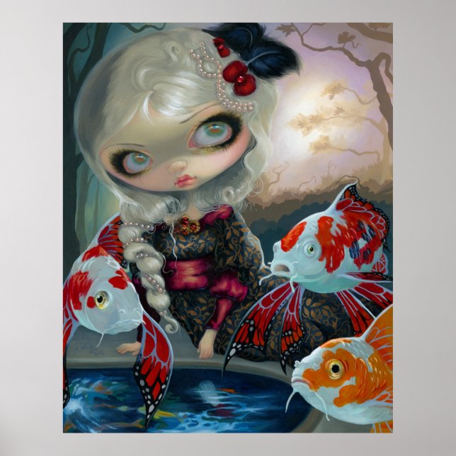 Poissons Volants Le Bassin des Carpes ART PRINT Poster (Framsidan)