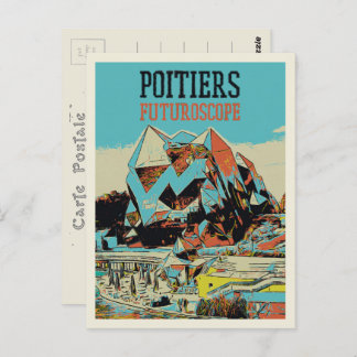 Poitiers Frankrike view of futuroscope thempark Vykort