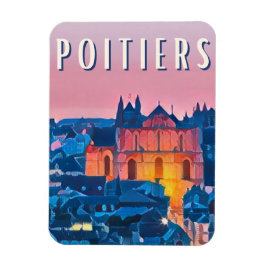 Poitiers Photo Vintage Magnet