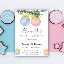 Pojk eller flicka - Winter party - gender-avslöjan