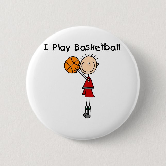 Pojk jag spelar basket knapp (Framsida)