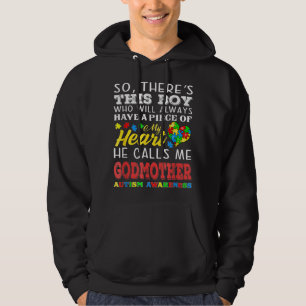 Pojk, ring, gudmor, autism, medvetenhet. hoodie