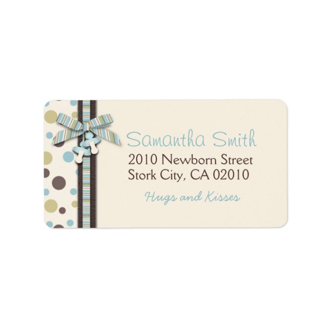 Pojkadressetikett Adressetikett (Framsidan)