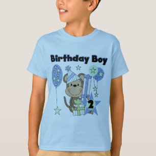 Pojkapa med gåvor 2:a födelsedagstskjortan t-shirt