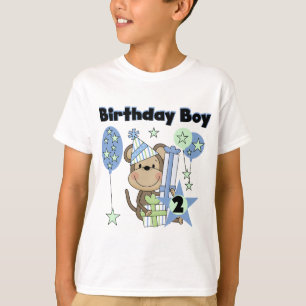 Pojkapa med gåvor 2:a födelsedagstskjortan t-shirt