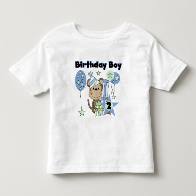 Pojkapa med gåvor 2:a födelsedagstskjortan tee shirt (Framsida)