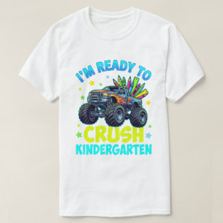 Pojkar 1:a dagen för förskoleklass T-shirt för åte