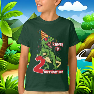 pojkar 2:a födelsedag t shirt