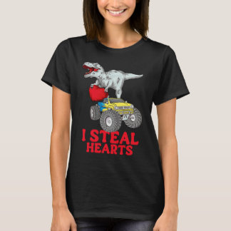 Pojkar Alla hjärtans dag Kids Dinosaur rex  Jag st T Shirt