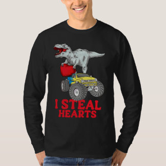 Pojkar Alla hjärtans dag Kids Dinosaur rex  Jag st T Shirt