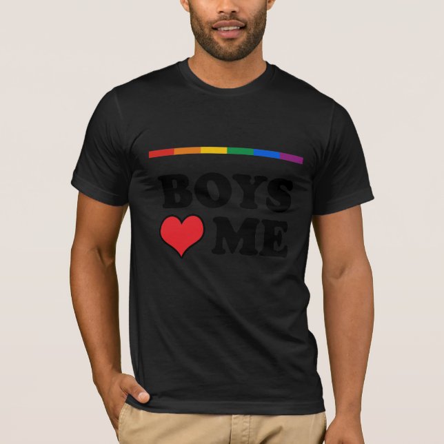 POJKAR ÄLSKAR MIG TEE SHIRT (Framsida)