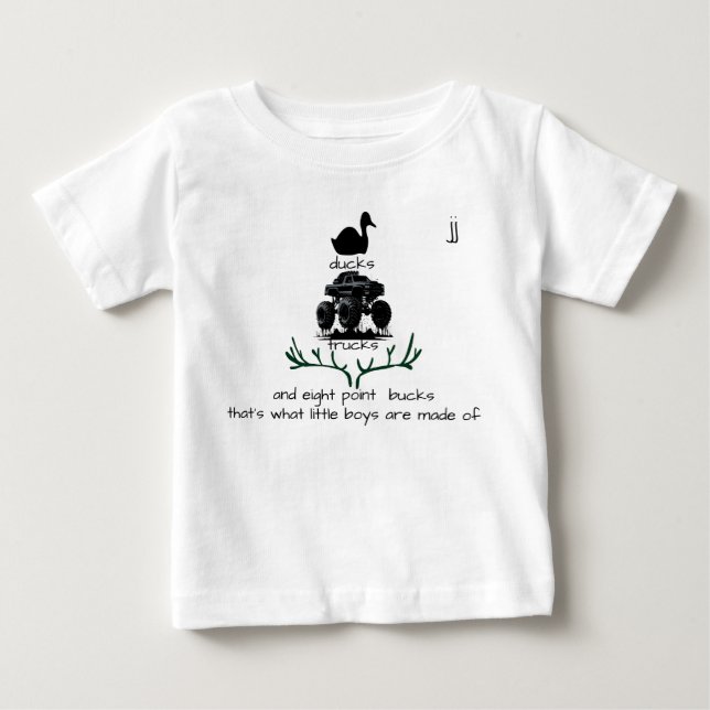 "...pojkar är gjorda av..." Anpassningsbar T Shirt (Framsida)