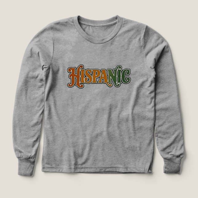 Pojkar Bella+Canvas Tri-blend Långärmad Tröja, Sol T Shirt (Design framsida)