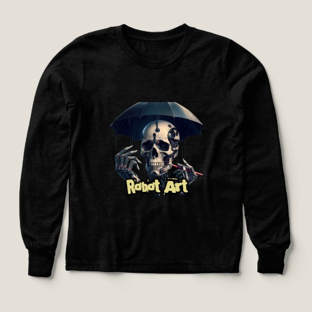 Pojkar Bella+Canvas Tri-blend Långärmad Tröja, Sol T Shirt (Design framsida)
