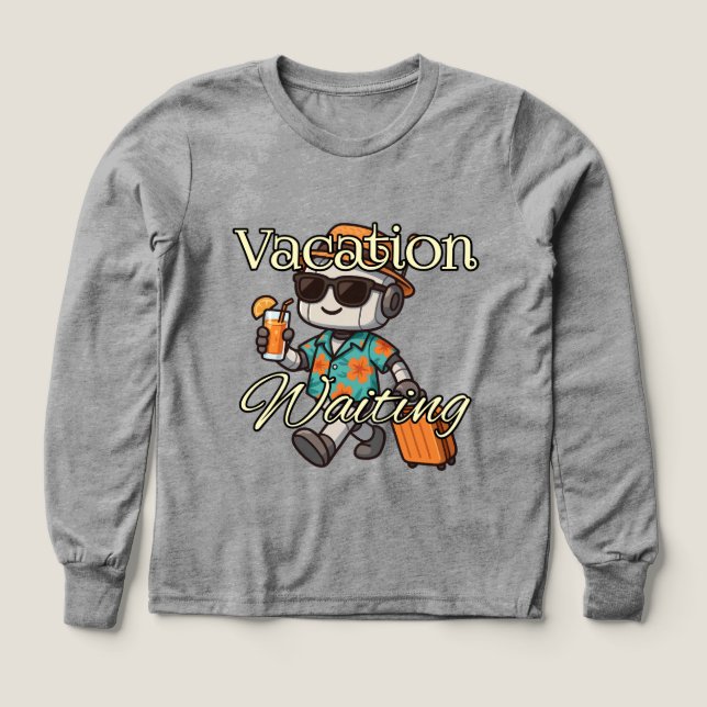 Pojkar Bella+Canvas Tri-blend Långärmad Tröja, Sol T Shirt (Design framsida)