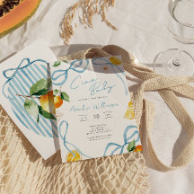 Pojkar Citron Ciao Baby Italiensk Baby Shower
