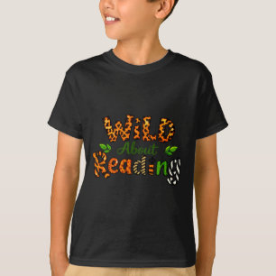 Pojkar djurtryck kläder vilda om att läsa bok t shirt