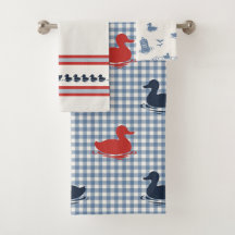 Pojkar Duck & Gingham Navy Röd Rök Blå