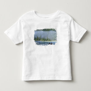 Pojkar fiskar på Waterfowl Lake, Banff National Tee Shirt