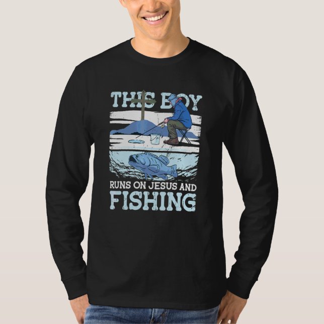 Pojkar Fiskeplagg För Fiskare Tillbehör Fi T Shirt (Framsida)