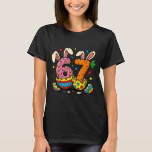 Pojkar Flickor Påskägg Rolig Kanin Sex Sju 67 T Shirt