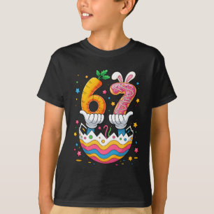Pojkar Flickor Påskägg Söt Kanin Sex Sju 67 Memo T Shirt