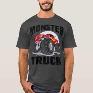 Pojkar för födelsedagstbjudande i Monster Lastbila T Shirt