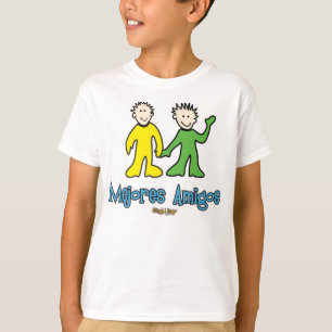Pojkar för Mejores Amigos (bästa vän) T-shirt