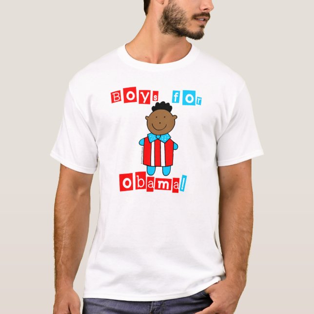 Pojkar för Obama utslagsplatsskjorta T-shirt (Framsida)
