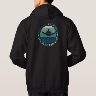 Pojkar Gymnastik Karaktär Styrka Disciplin Hoodie
