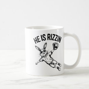 Pojkar Han Är Uppstånden Kanin Ansikte Solglasögon Kaffemugg